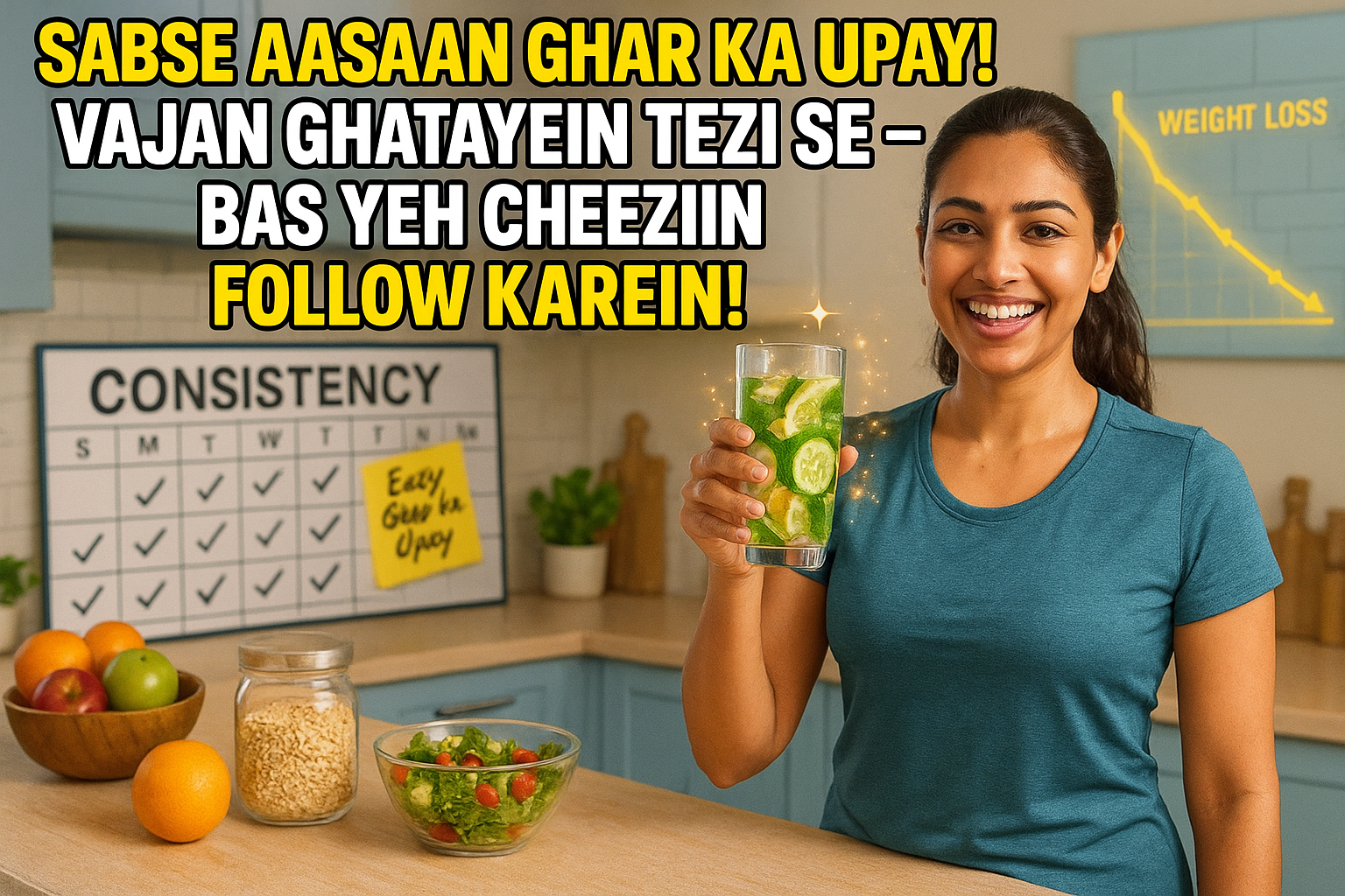 सबसे आसान घरेलू उपाय से वजन तेजी से कम करना
