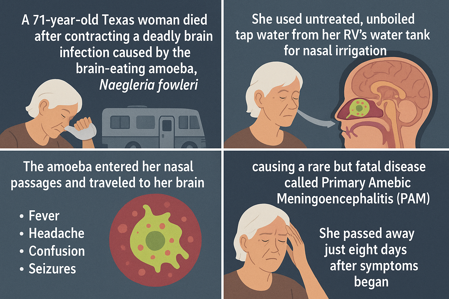 Naak dho kar maut: Brain-eating amoeba ka khatarnak attack Texas ki mahila par