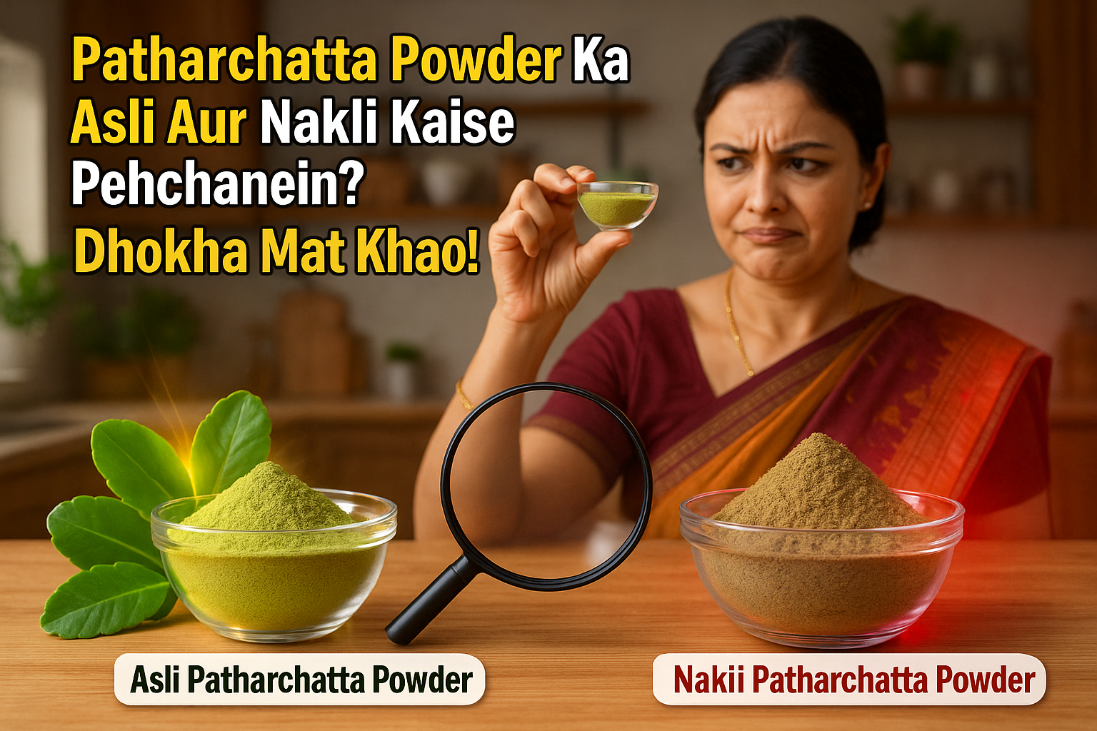 Patharchatta powder ka asli aur nakli kaise pehchanein?