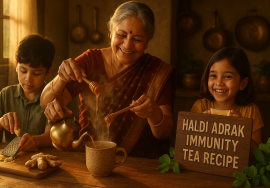 Haldi Adrak Immunity Tea Recipe