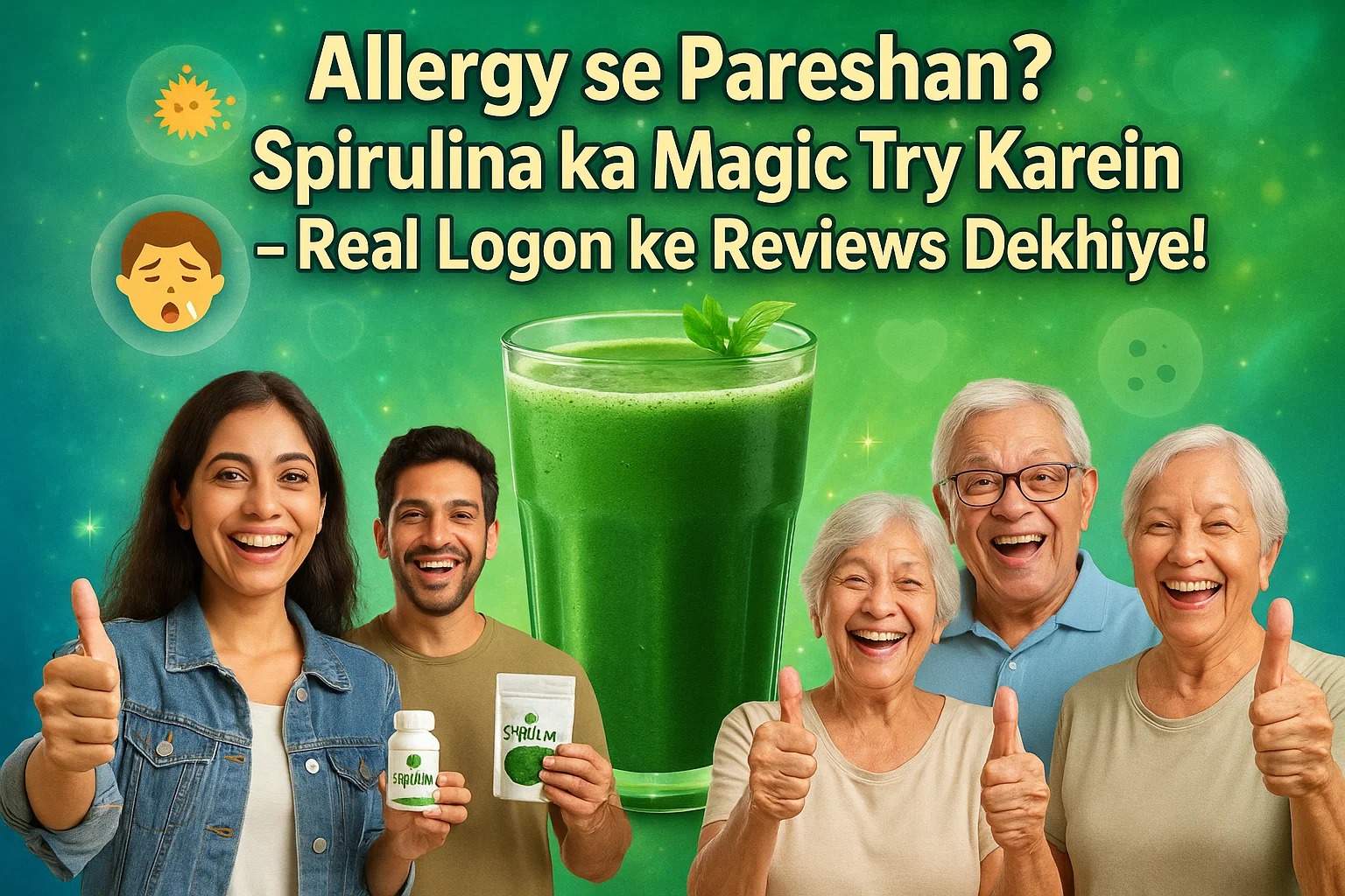 Allergy se Pareshan? Spirulina ka Magic Try Karein – Real Logon ke Reviews Dekhiye!