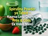 Spirulina powder ya tablet