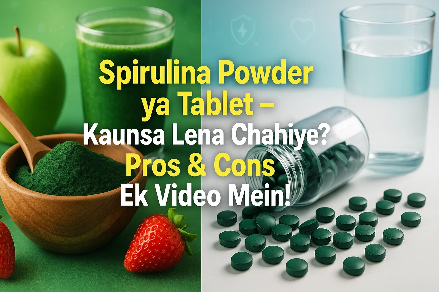 Spirulina powder ya tablet