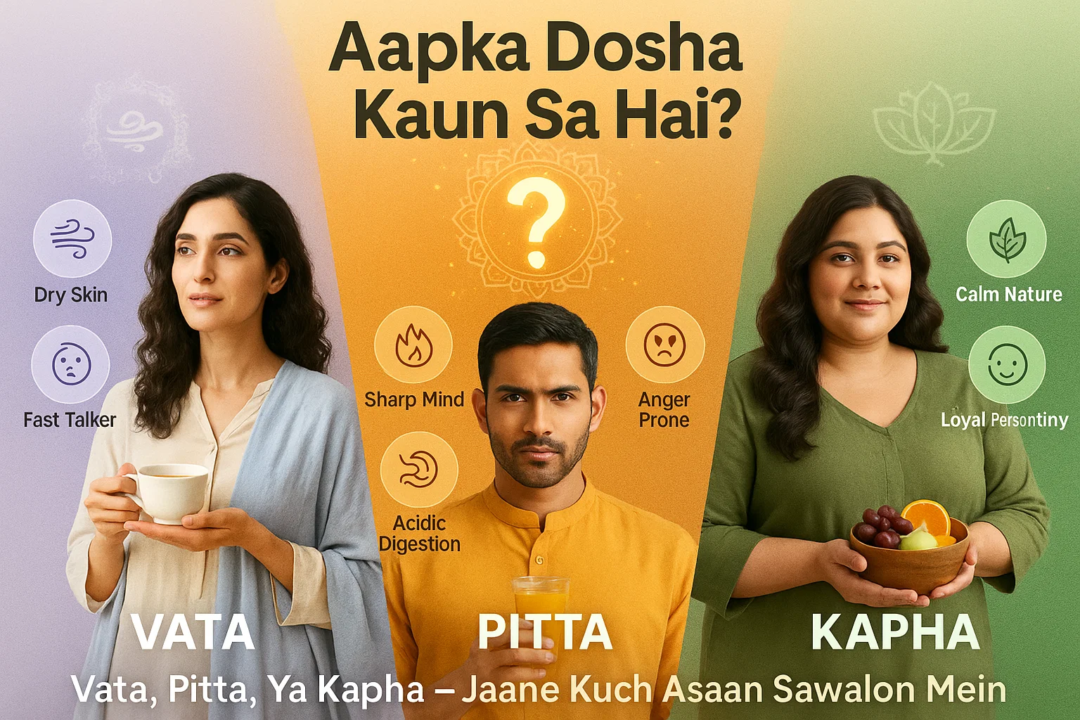 Aapka Dosha Kaun Sa Hai? Vata, Pitta, Ya Kapha – Jaane Asaan Tarike Se