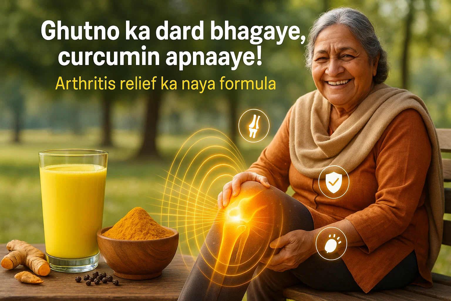 Ghutno ka dard bhagaye, curcumin apnaaye! Arthritis relief ka naya formula