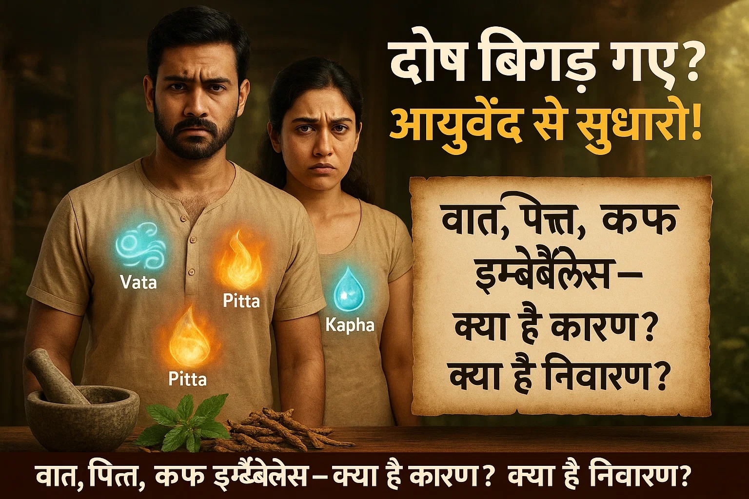 आयुर्वेद में दोष असंतुलन के कारण और निवारण