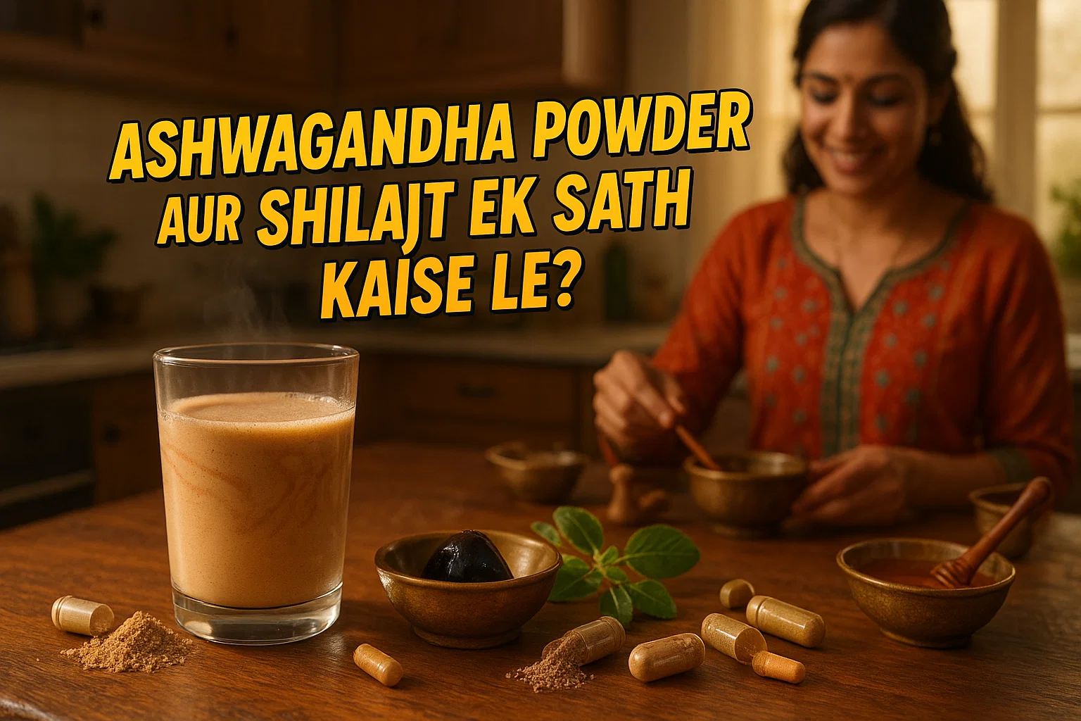 Ashwagandha Powder Aur Shilajit Ek Sath Kaise Le?