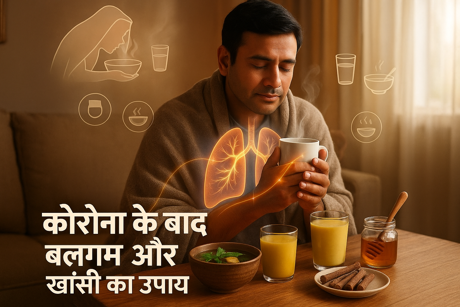 Corona ke baad balgam aur khansi ka upay