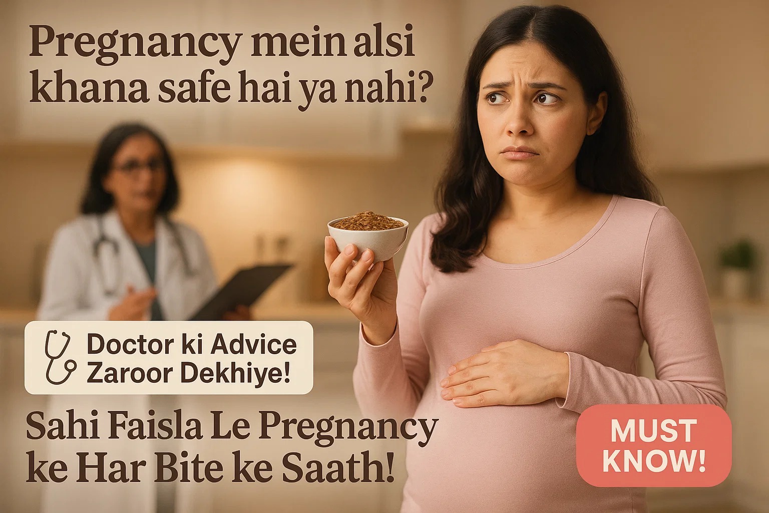 Pregnancy mein alsi khana safe hai ya nahi Doctor ki advice dekhiye!