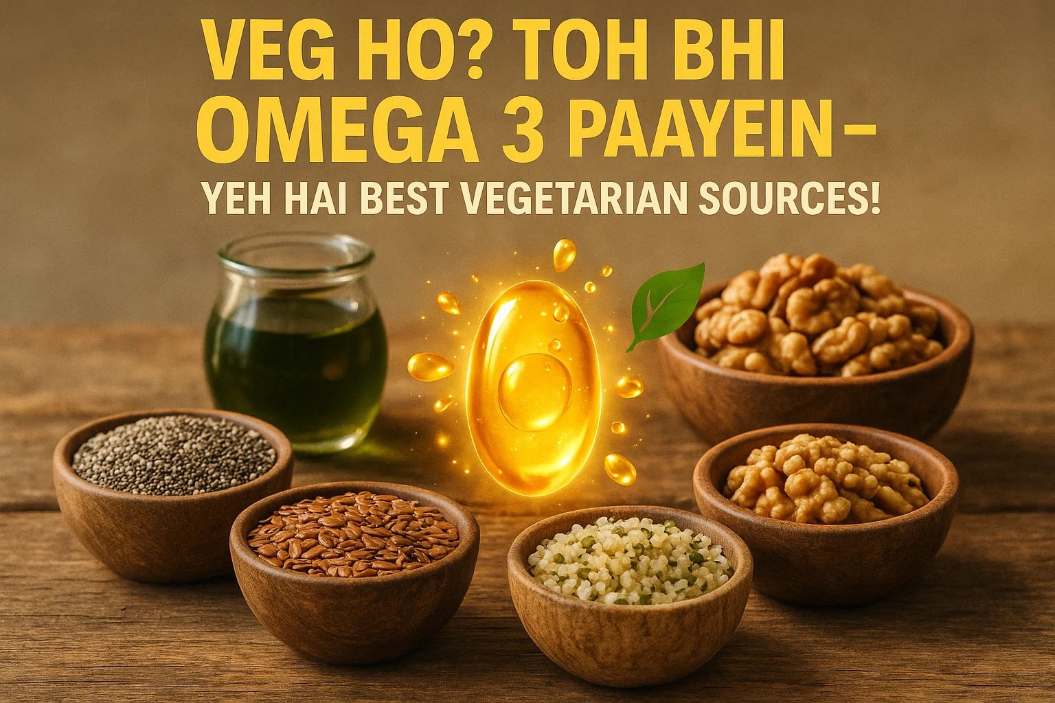 Veg ho? Toh bhi Omega 3 paayein – yeh hai best vegetarian sources!