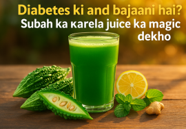 Diabetes ki band bajaani hai? Subah ka karela juice ka magic dekho!
