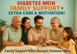 Family Support Kaise Banayein Diabetes Mein