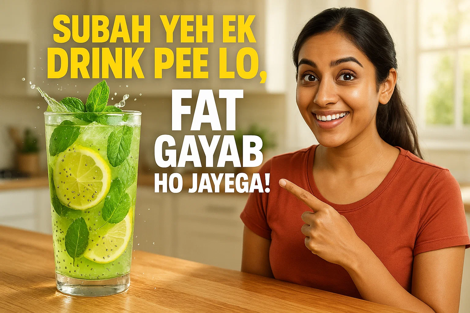 Subah Yeh Ek Drink Pee Lo, Fat Gayab ho Jayega